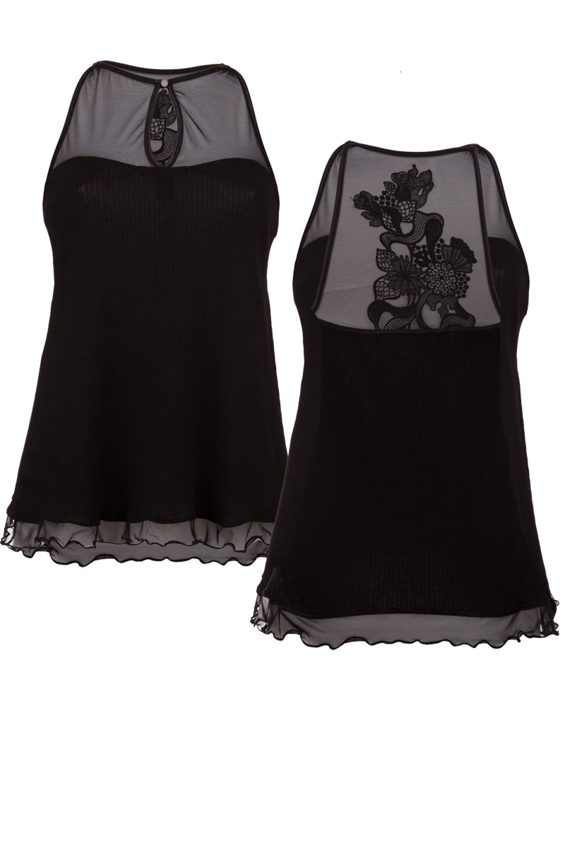 116 01 Plissé Top e Short - 100% Filoscozia® Cotton