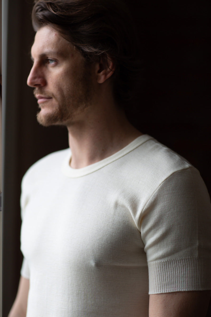 Maglietta da uomo Vesuvio in tubolare pesante - Manica corta e trattamento irrestringibile