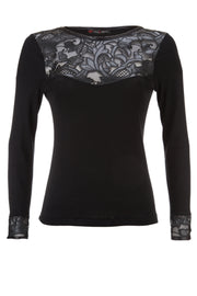 678 04 Three-quarter Sleeve -Wool Silk and Lace