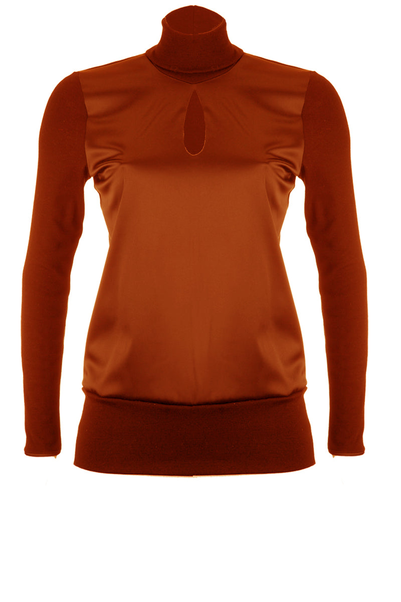 254 04 Long-sleeved Turtleneck - Wool Silk