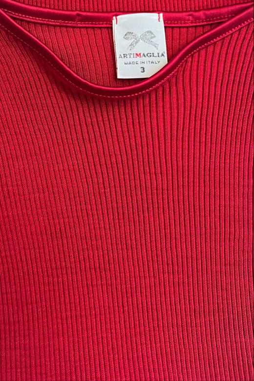 Canotta da donna 439 02 in lana seta - Spalla larga e bordatura in raso extra soft ESCLUSIVA ONLINE