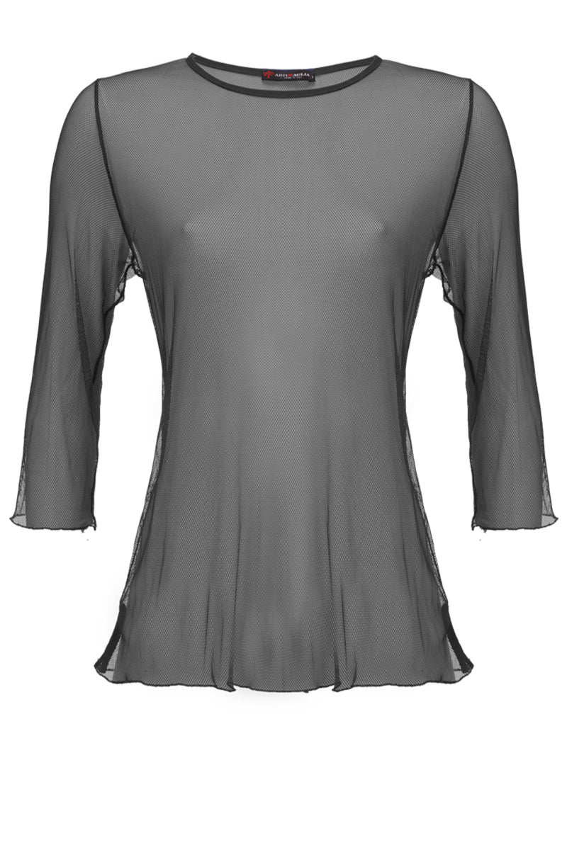 Maglia a manica 3/4 da donna 504 04 in rete - Impalpabile e leggera