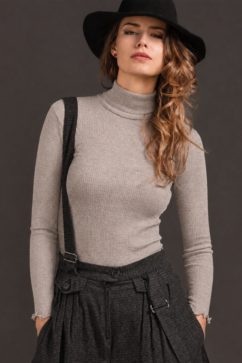 Maglia dolcevita da donna 549 in lana seta- Morbida e calda, ideale anche per pelli sensibili ESCLUSIVA ONLINE