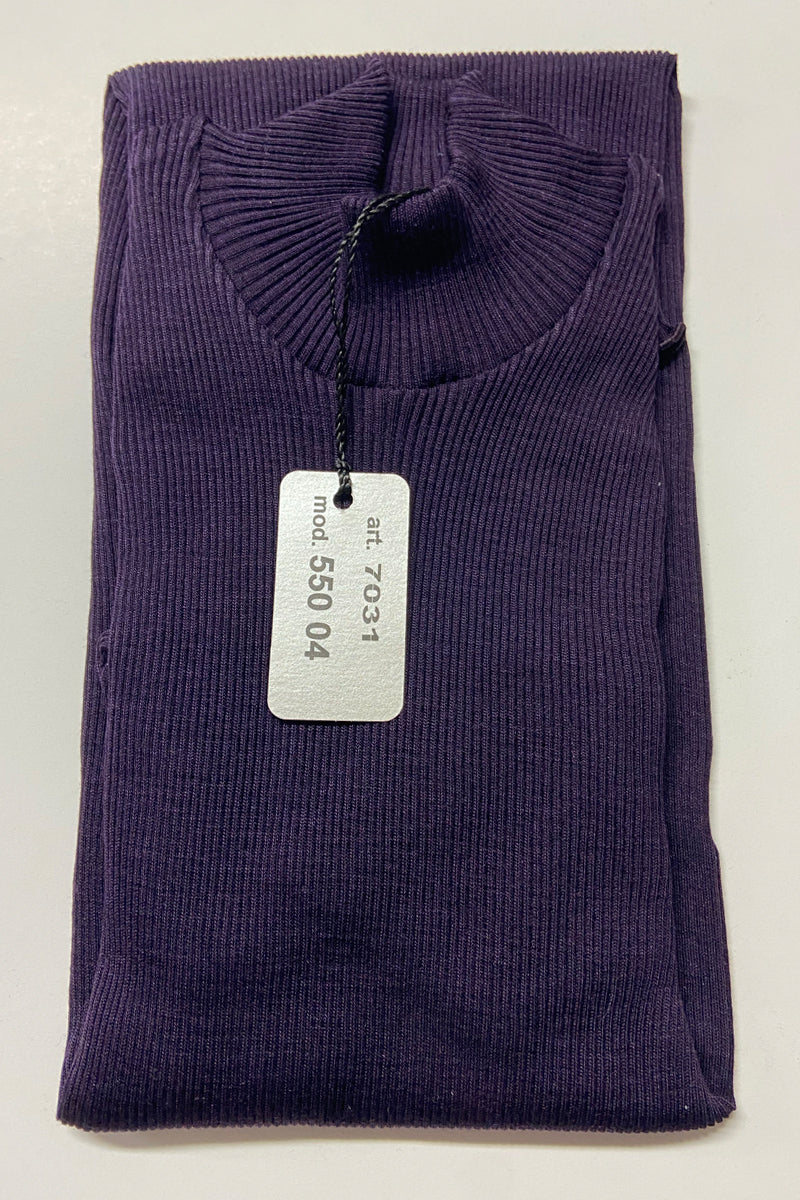 550 04 Sleeveless -Ribbed Tubolar Wool Silk 