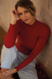 Maglia lupetto da donna 550 in lana merino e seta - Elegante e raffinato CLASSIC