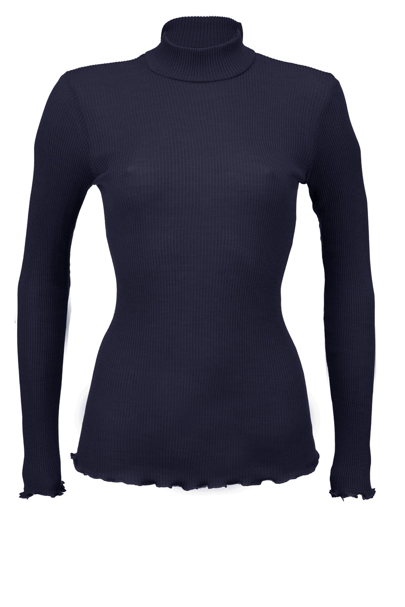 550 04 Sleeveless -Ribbed Tubolar Wool Silk 