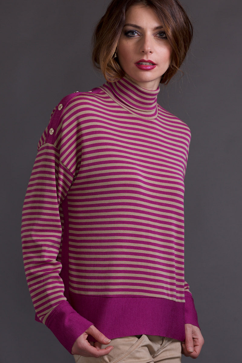 582 01 Camisole Top - Ribbed Tubolar Wool Silk