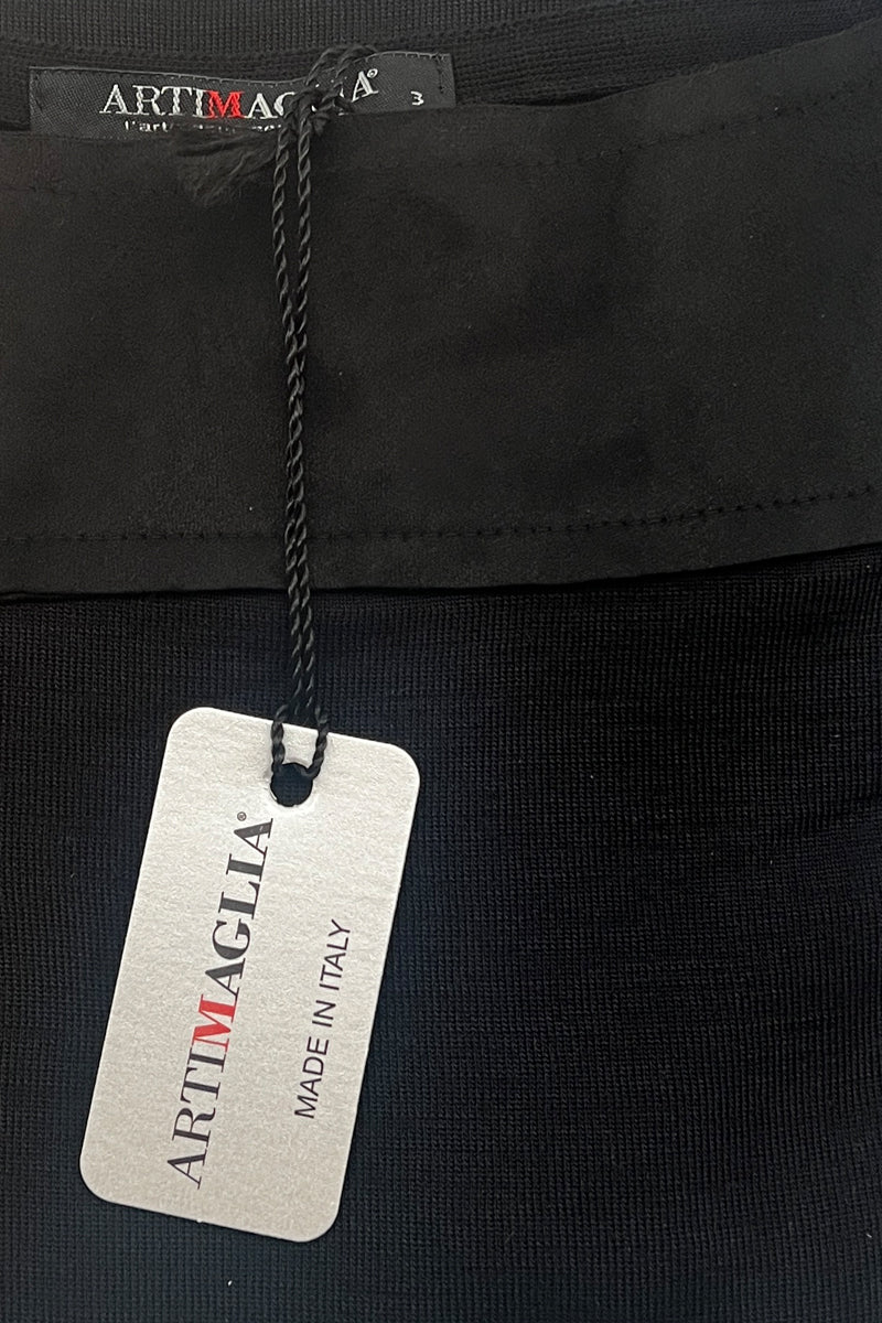 Maglia sottogiacca da donna 816 in lana seta - Manica lunga scollo a barchetta