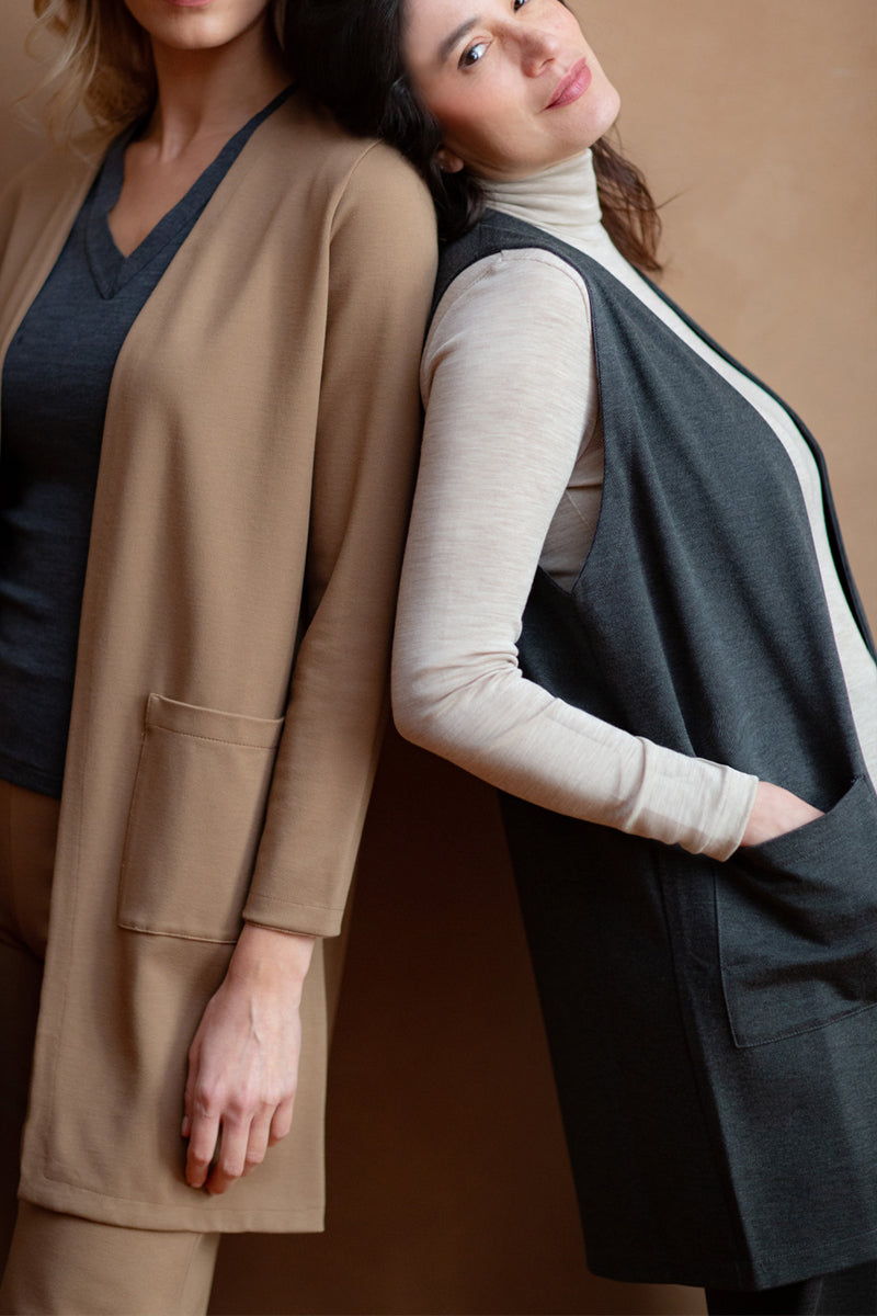 Gilet lungo da donna in punto Milano