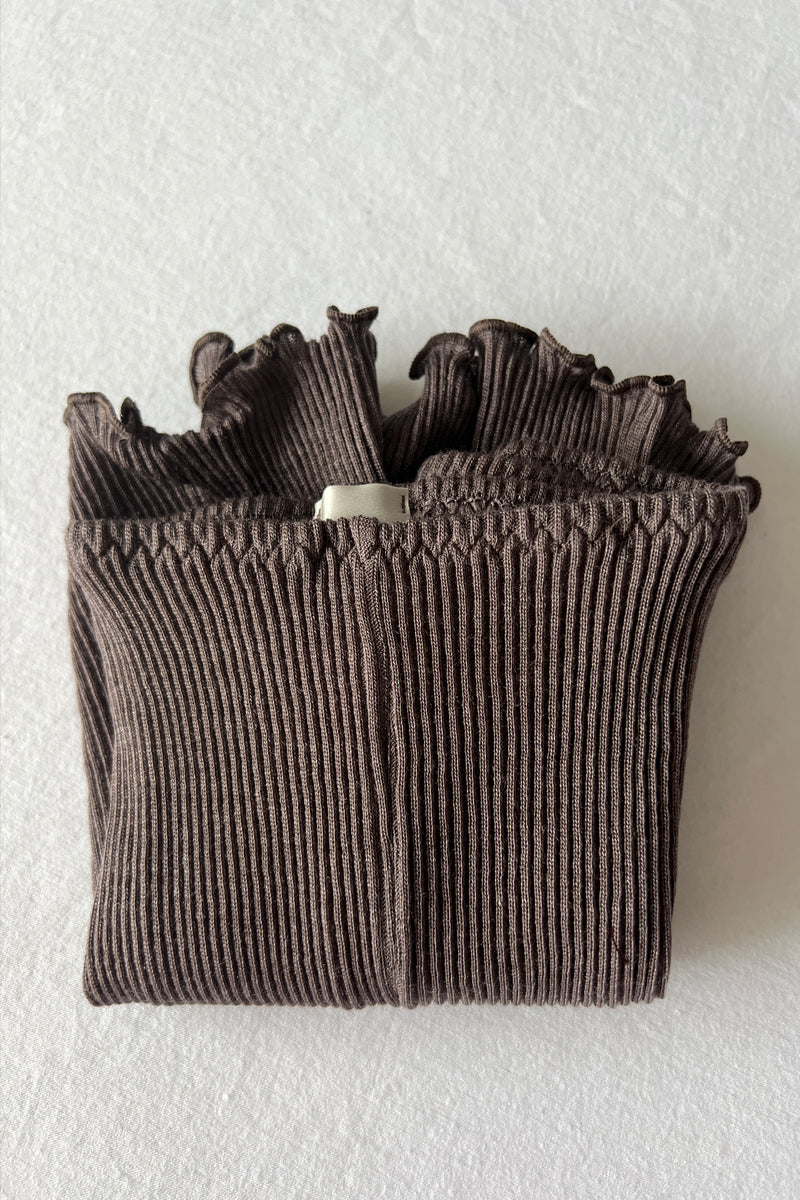 Amelie Short - Ribbed Wool Silk