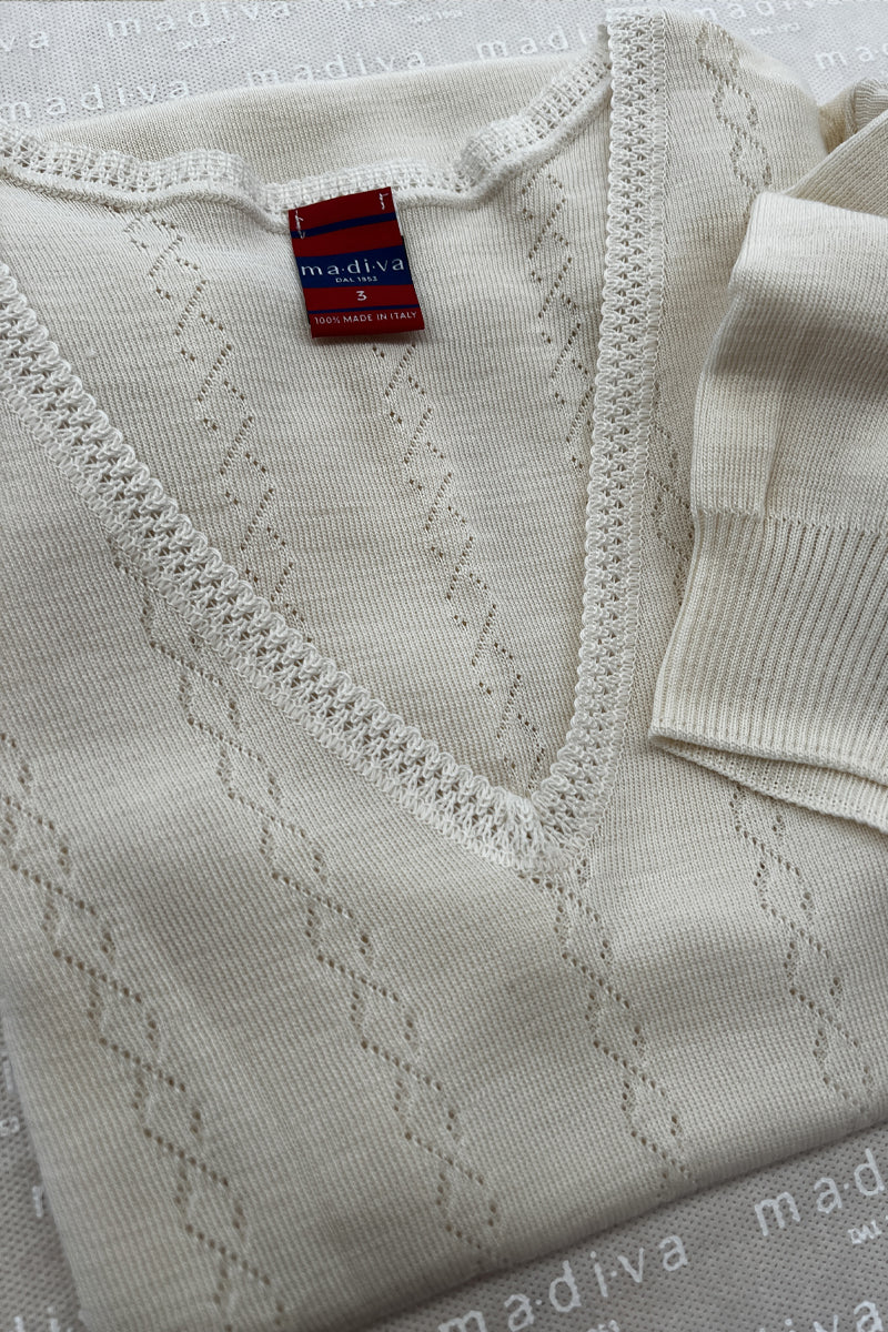 2080 Men's short sleeve - 80% virgin wool and 20% polypropylene