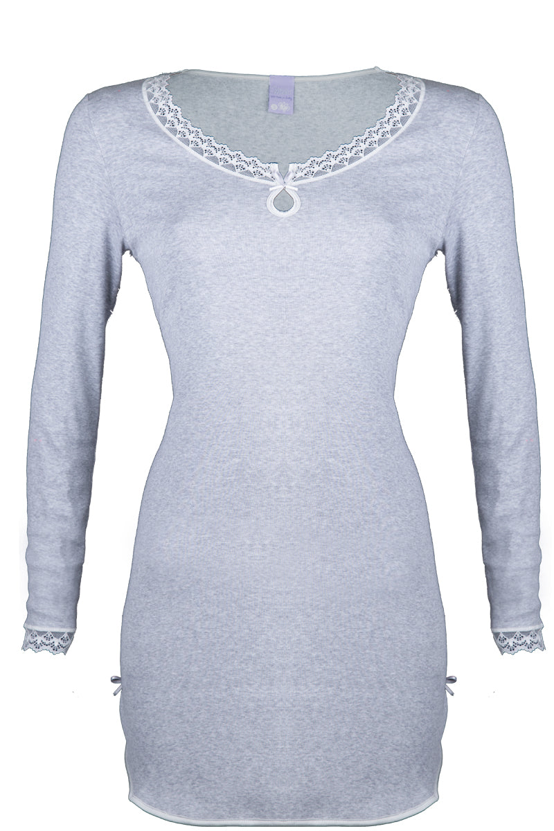 Camicia da donna Elsa in cotone - Manica lunga e balzina elastica