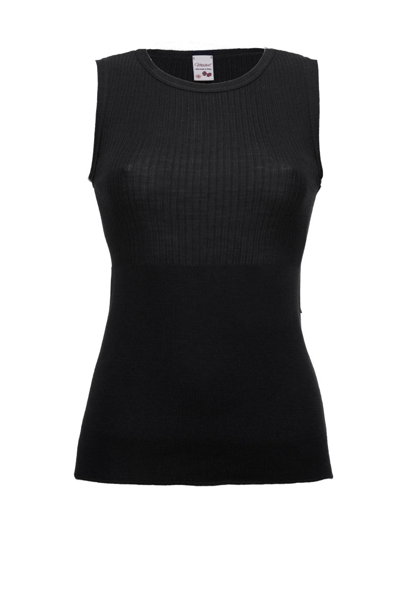 Smanicato donna Lara in lana merino e seta - Caldo e confortevole