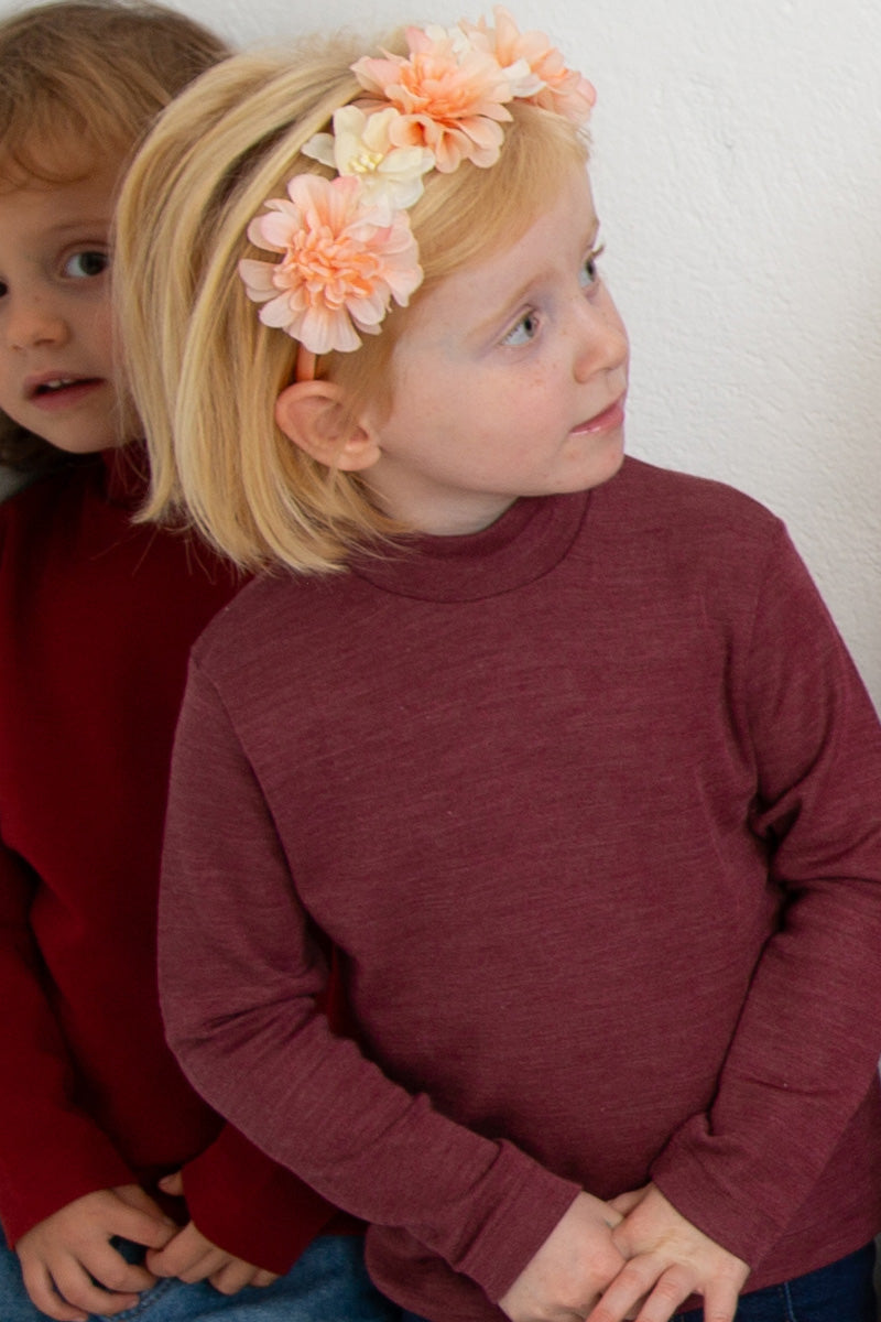 Maglia lupetto da bambino Trottola in lana e seta - Delicato sulla pelle
