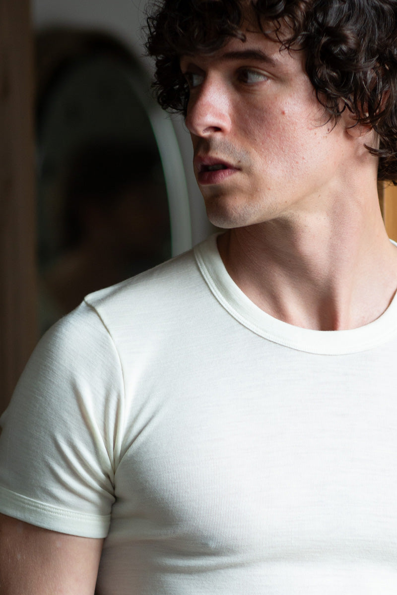 Maglietta da uomo Alassio in tubolare leggero - Mezza manica e trattamento irrestringibile