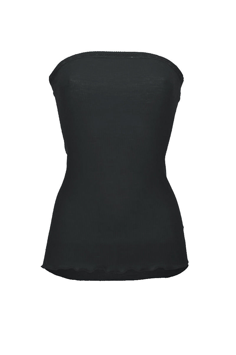 Amelie Top - Ribbed Tubolar Wool Silk