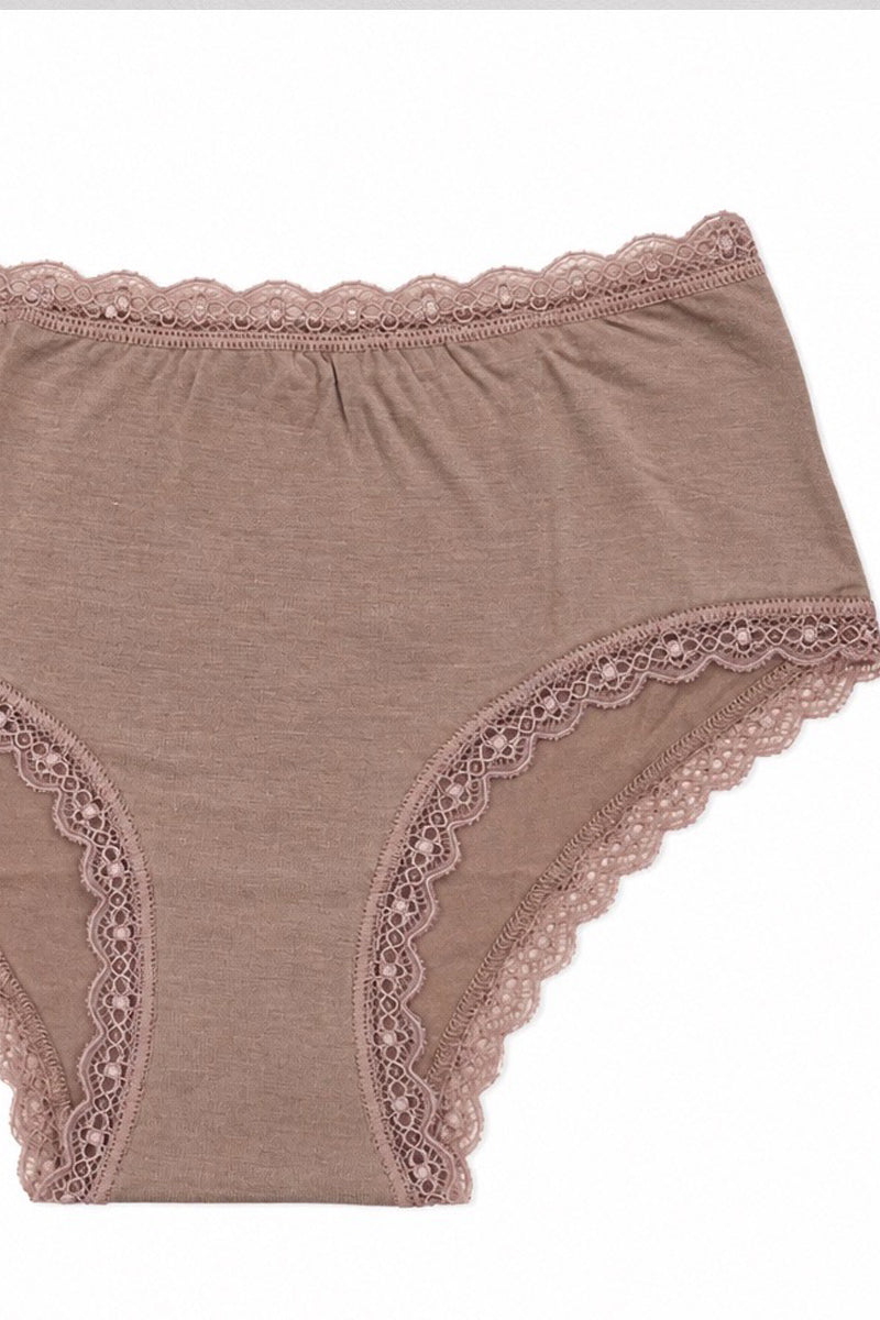 Culotte da donna Aurora in Micromodal e Lycra - Pizzetto elastico e bielastico ESCLUSIVA ONLINE