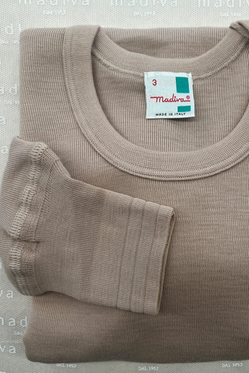 Maglia manica lunga da uomo Capri in tubolare pesante - Trattamento irrestringibile