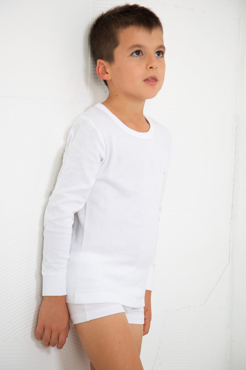 Maglia da bambino Davide in cotone - Manica lunga e tessuto anallergico