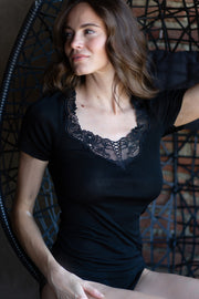 Lulù Sleeveless -100% Filoscozia® Cotton with macramé