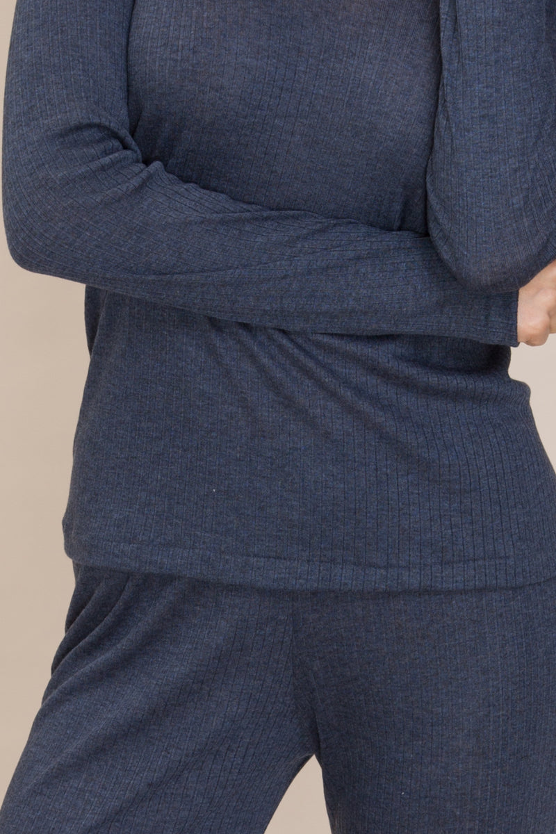 Women's long sleeve top Elodie in Tencel - Round neck and enveloping softness