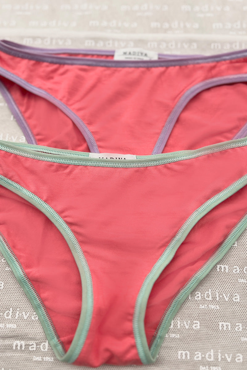 Slip da donna Florida in Micromodal e Lycra - Bielastico rifinito da listex in contrasto