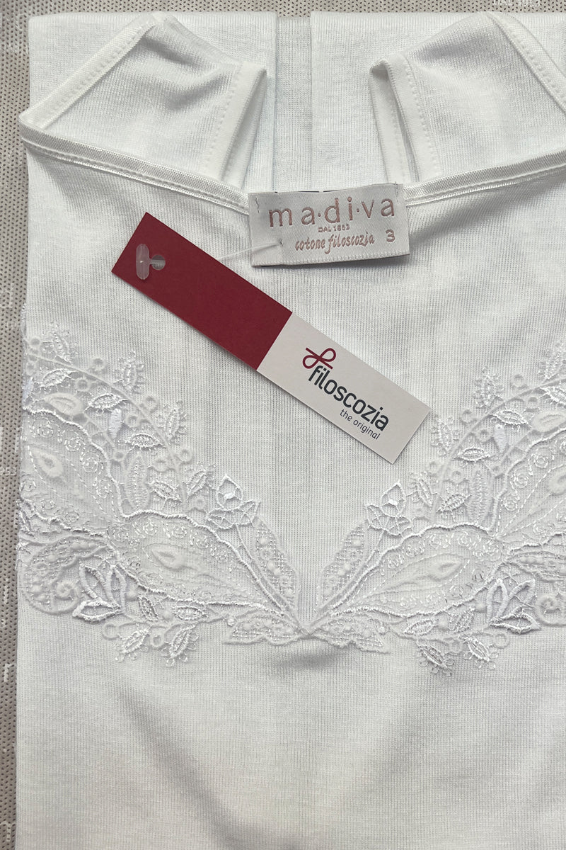 Tonga Sleeveless -100% Filoscozia® Cotton with macramé