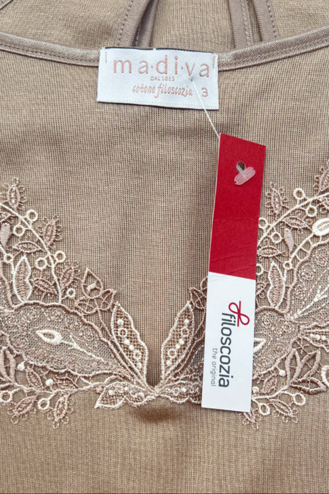 Tonga Sleeveless -100% Filoscozia® Cotton with macramé