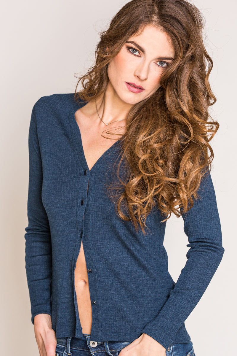 Women's cardigan Ilary in silk wool - Soft and warm with optimal fit