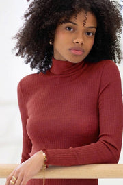 Maglia lupetto a manica lunga donna Ilary in lana seta - Morbida e calda, adatta per pelli sensibili ESCLUSIVA ONLINE