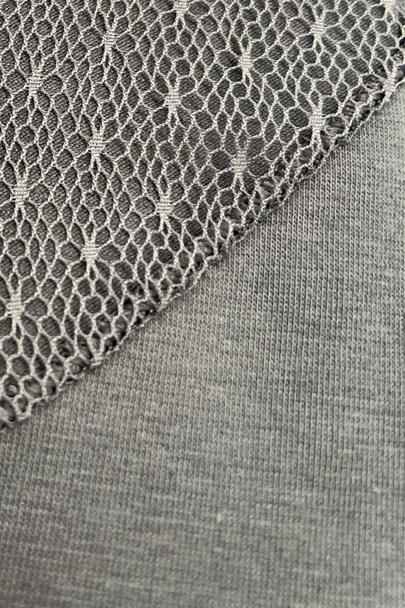 Light roundneck - Modal cotton with tulle
