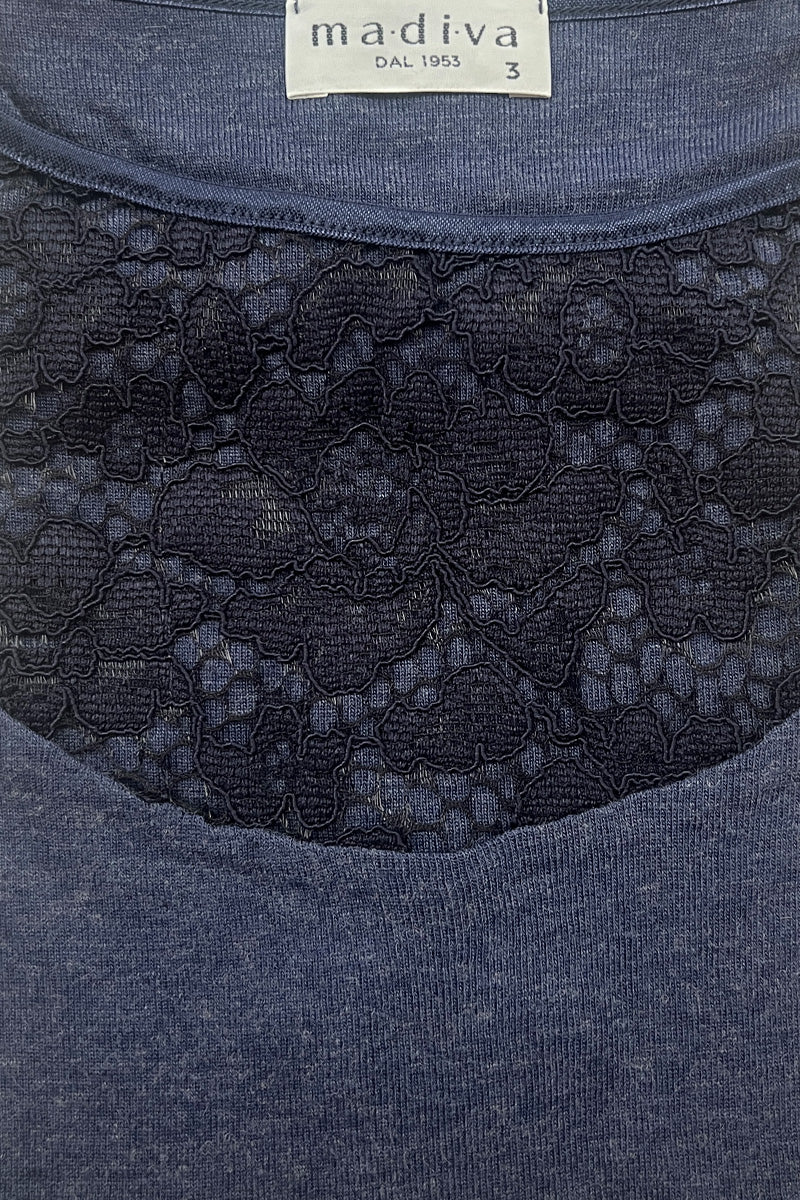 Smanicato da donna Maca・Smanicato in modal lana - Con pizzo cordonettato