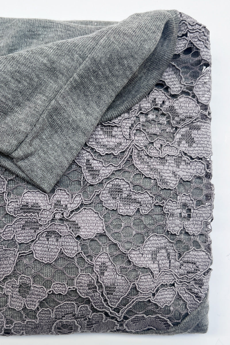 Women's vest Maca・Modal wool vest - With corded lace