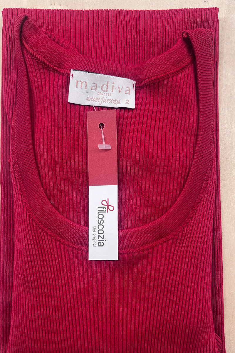 Manica lunga donna Mara in Cotone - Manica lunga gircollo a costine