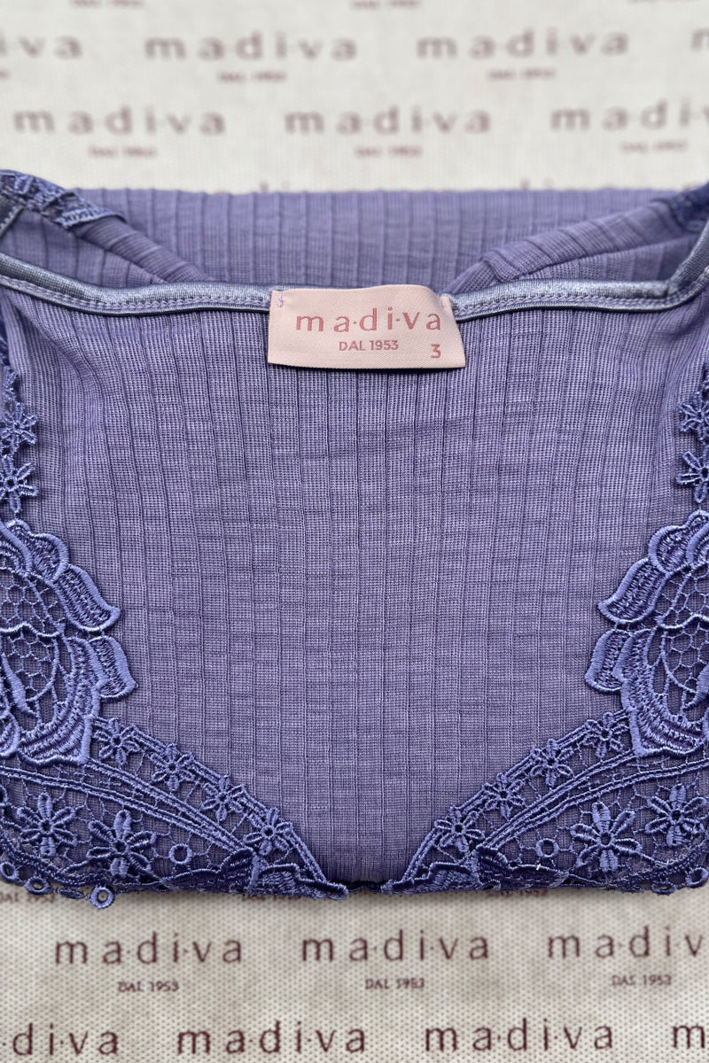 Happy Sleeveless - Wool Silk with macramé