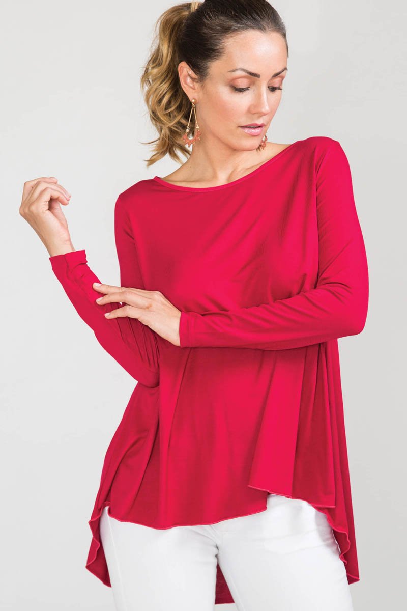 Maglia da donna Maui in Micromodal - Vestibilità morbida e lunghezza posteriore più lunga ESCLUSIVA ONLINE