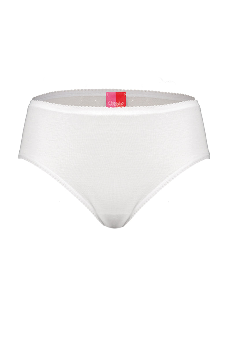 Slip fianco medio da donna Natalia in cotone - Superficie liscia e lucida