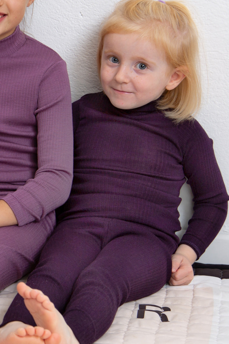 Maglia lupetto bambino Olly in lana seta - Delicata sulla pelle e perfetta da indossare sotto una felpa
