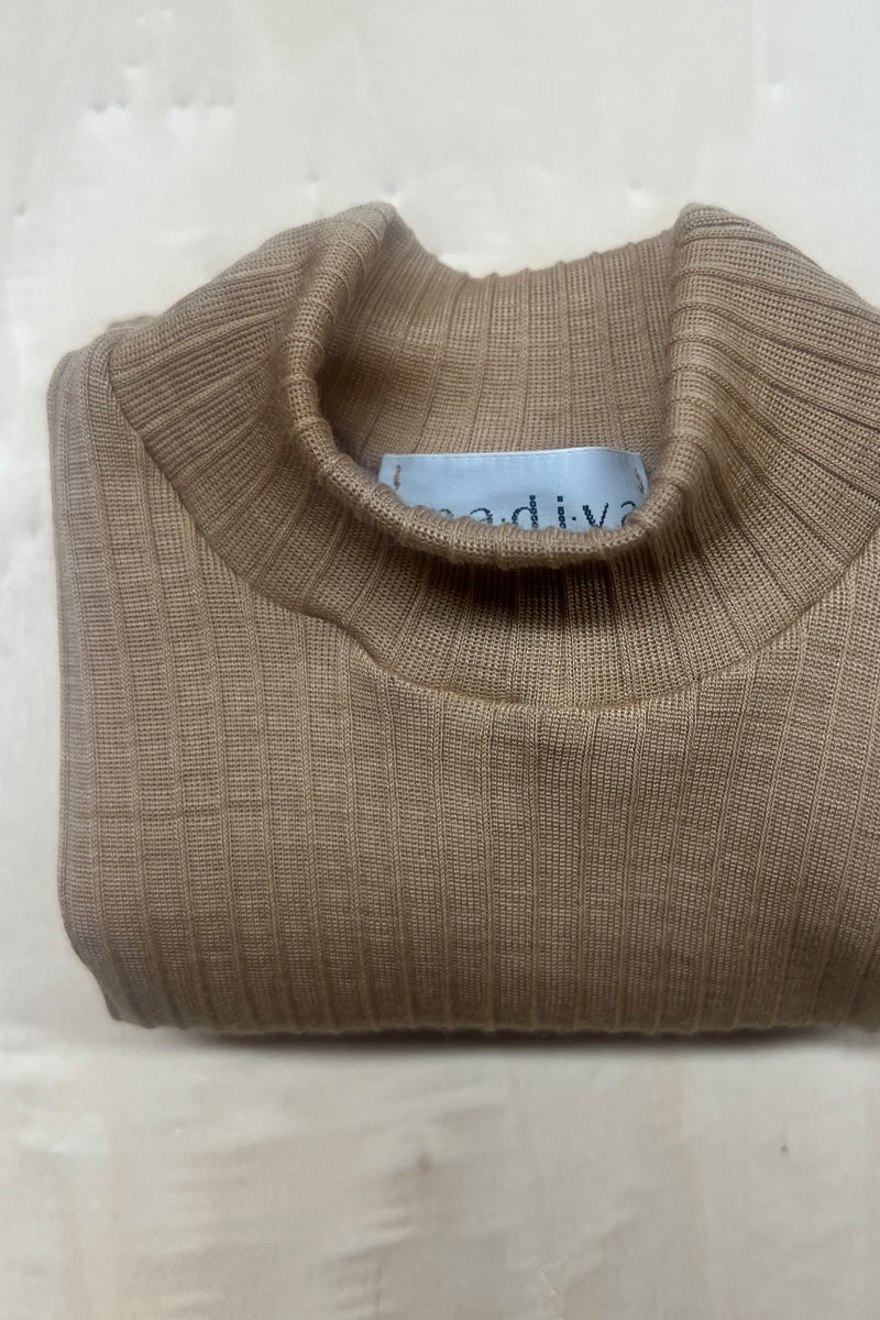 Maglia lupetto bambino Olly in lana seta - Delicata sulla pelle e perfetta da indossare sotto una felpa