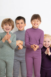 Leggings bambino Olly in lana seta - Morbidi e versatili