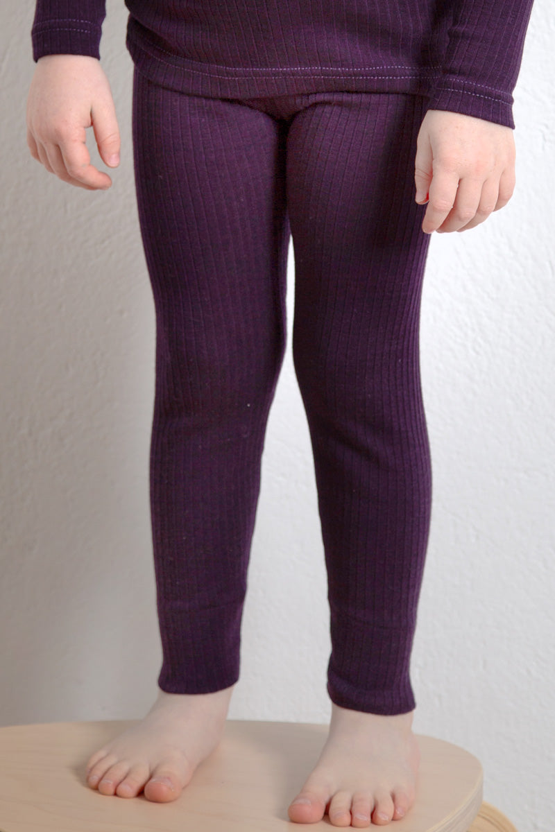 Leggings bambino Olly in lana seta - Morbidi e versatili