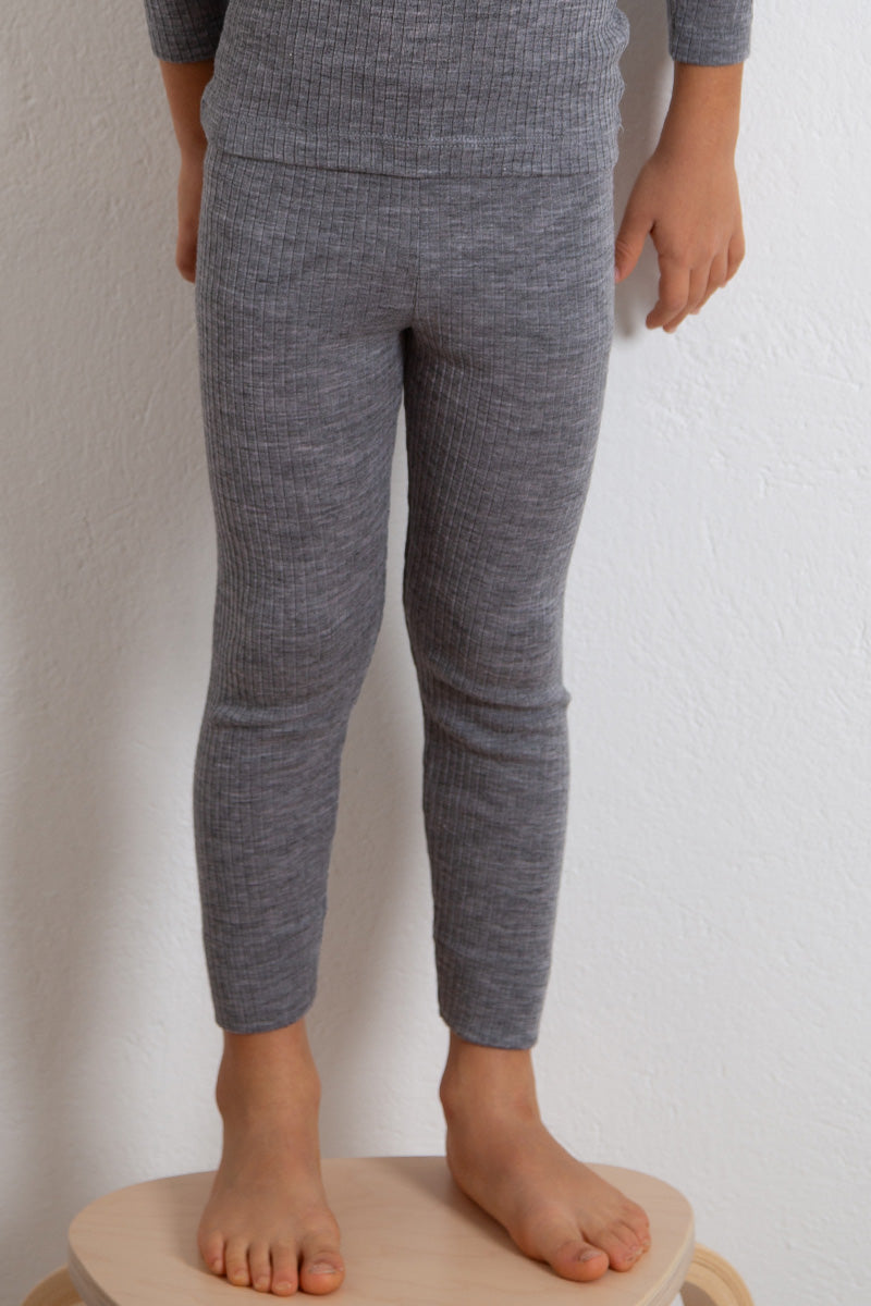 Leggings bambino Olly in lana seta - Morbidi e versatili
