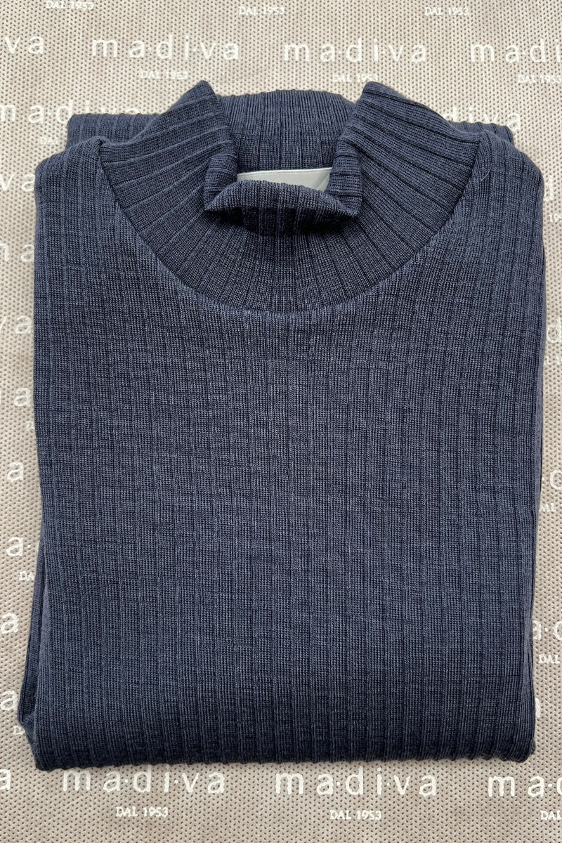 Maglia lupetto bambino Olly in lana seta - Delicata sulla pelle e perfetta da indossare sotto una felpa