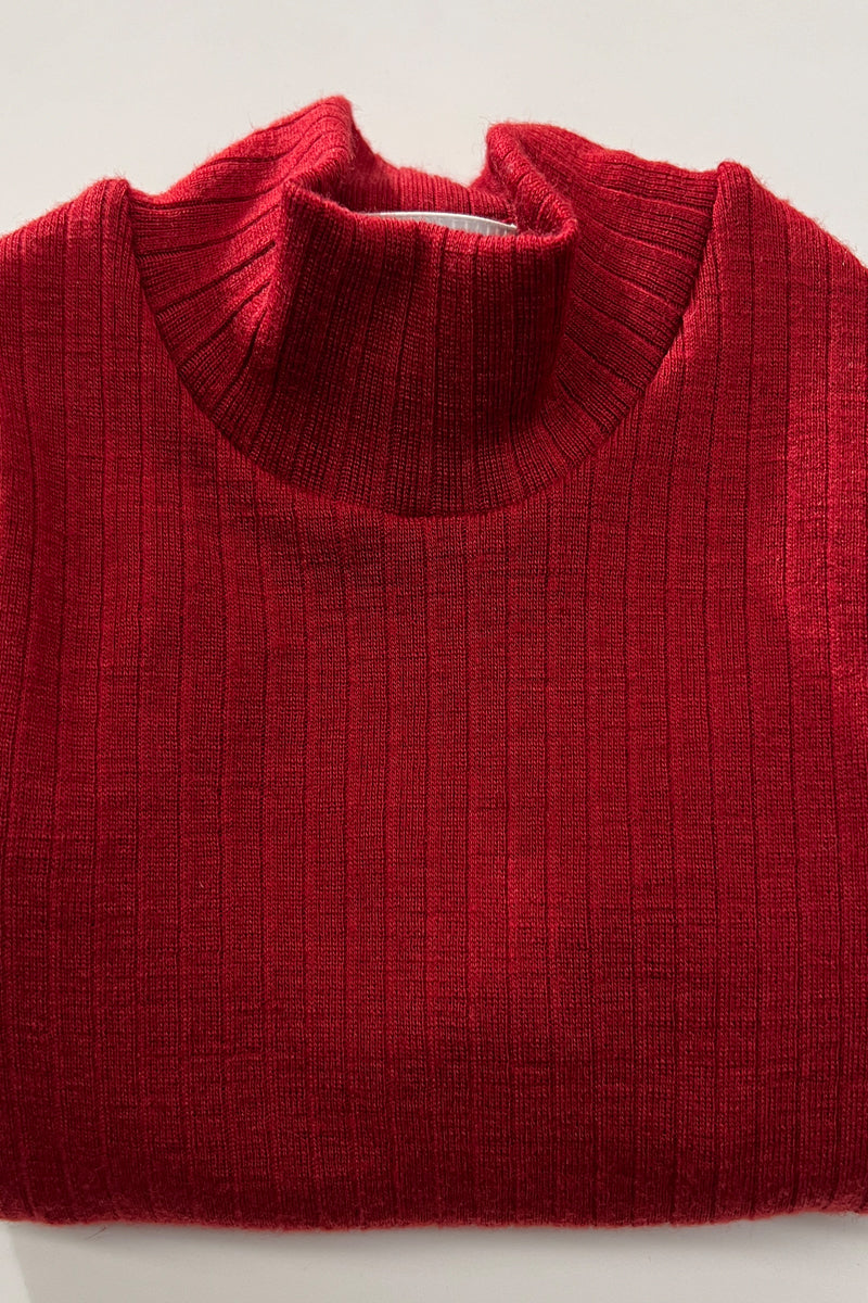 Maglia lupetto bambino Olly in lana seta - Delicata sulla pelle e perfetta da indossare sotto una felpa