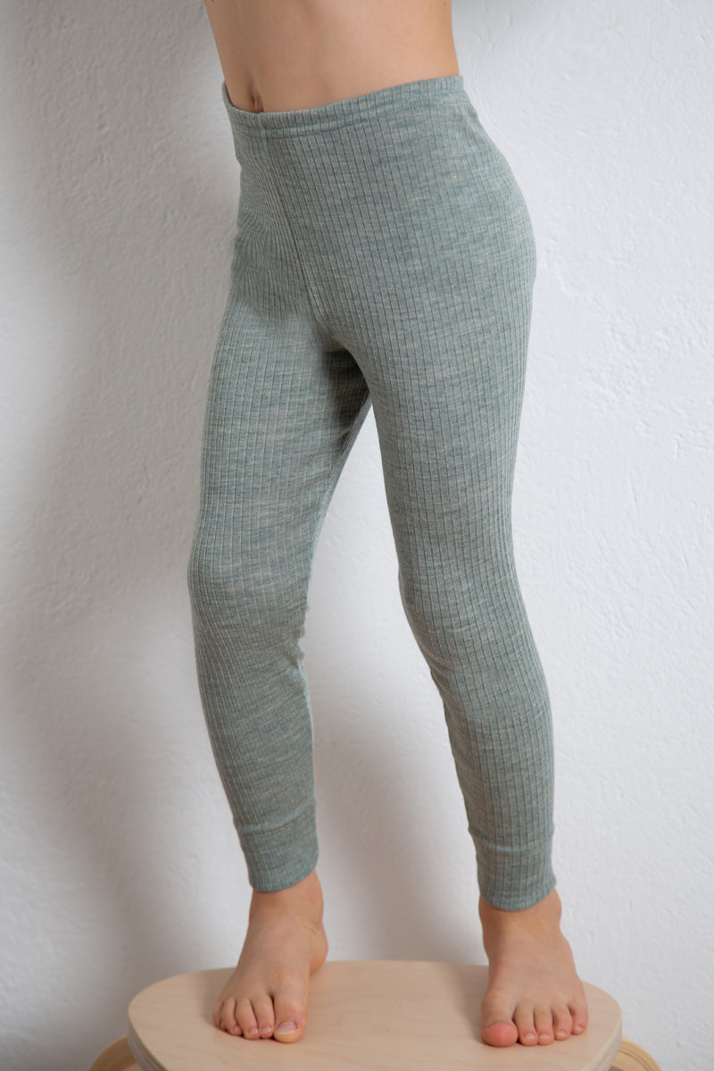 Leggings bambino Olly in lana seta - Morbidi e versatili