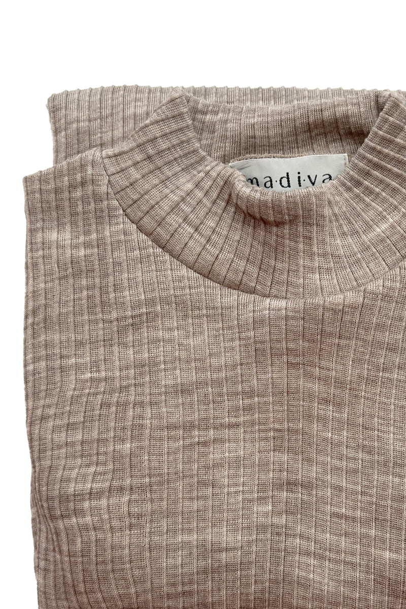Maglia lupetto bambino Olly in lana seta - Delicata sulla pelle e perfetta da indossare sotto una felpa