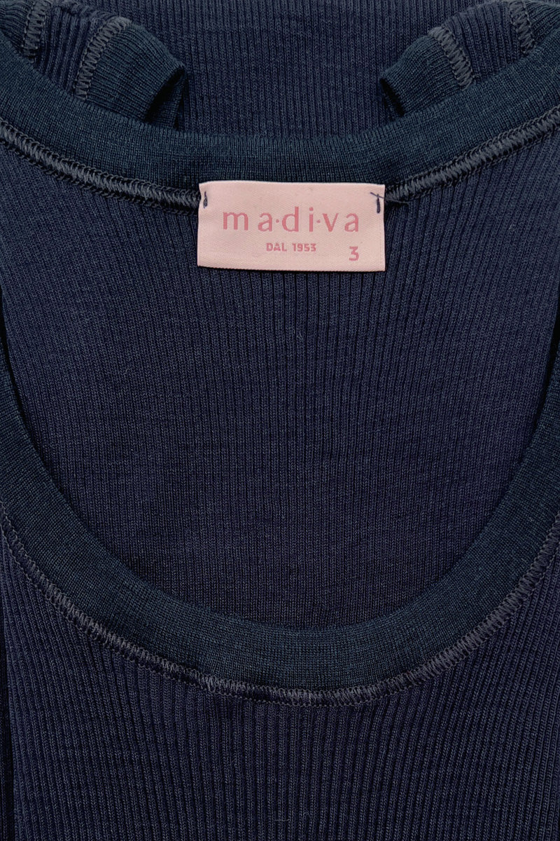 Tank top da donna Otti in lana merino e seta - Spalla larga e a costine ESCLUSIVA ONLINE