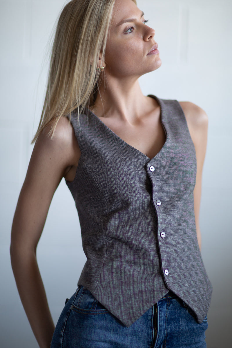 Gilet da donna Peaky in lana seta - Elegante e unico