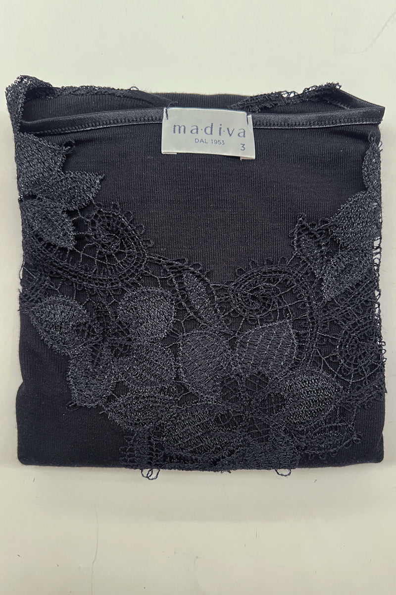 Maglia manica lunga da donna Sandrine in modal lana - Con elegante macramé