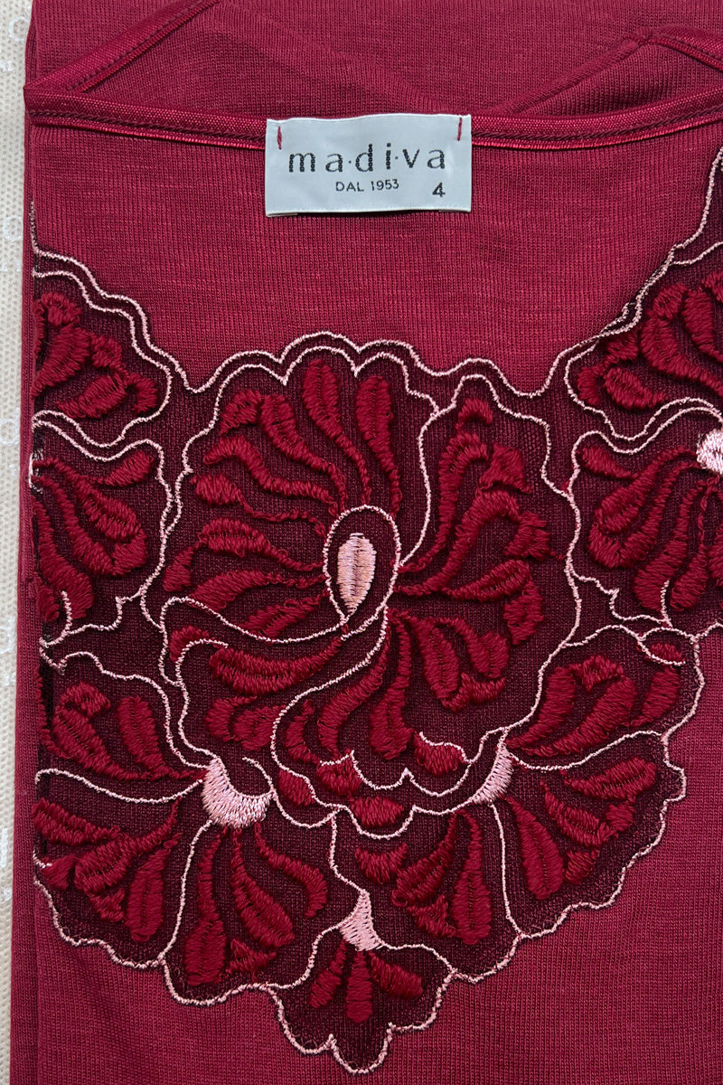 Smanicato da donna Sonia・Smanicato in modal lana - Con inserto in tulle e macramé bicolor